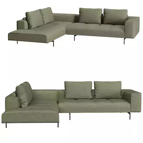 Sofa The Amsterdam Low-poly 3D model