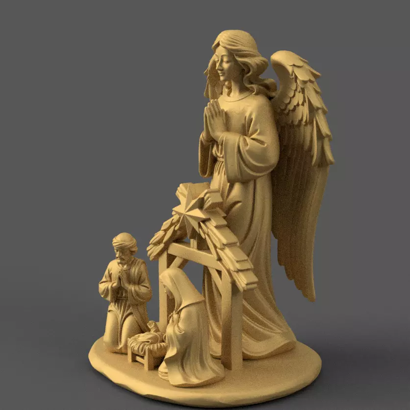 Nativity Scene separated STL for 3D Print 3D print model_5