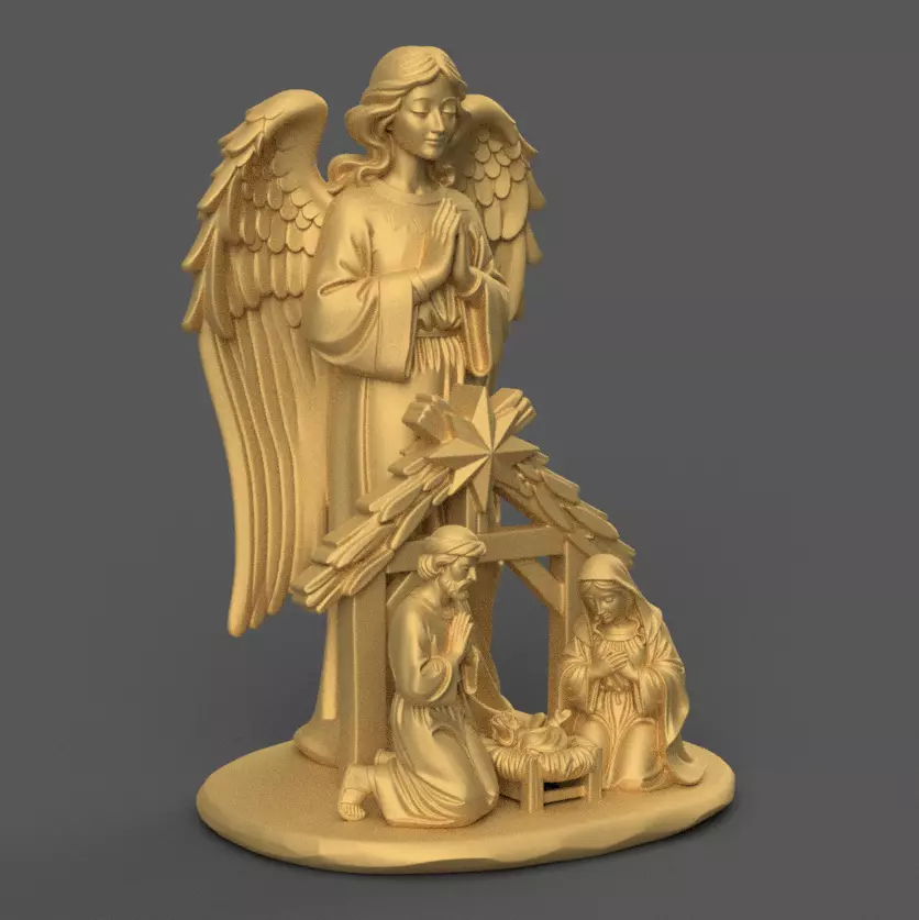 Nativity Scene separated STL for 3D Print 3D print model_7