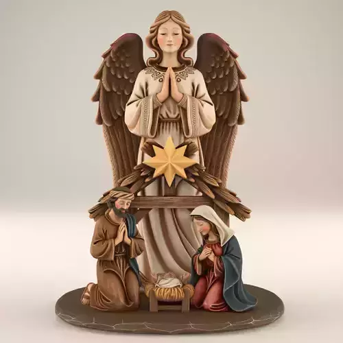 Nativity Scene separated STL for 3D Print 3D print model Nativity Scene separated STL for 3D Print 3D print model
