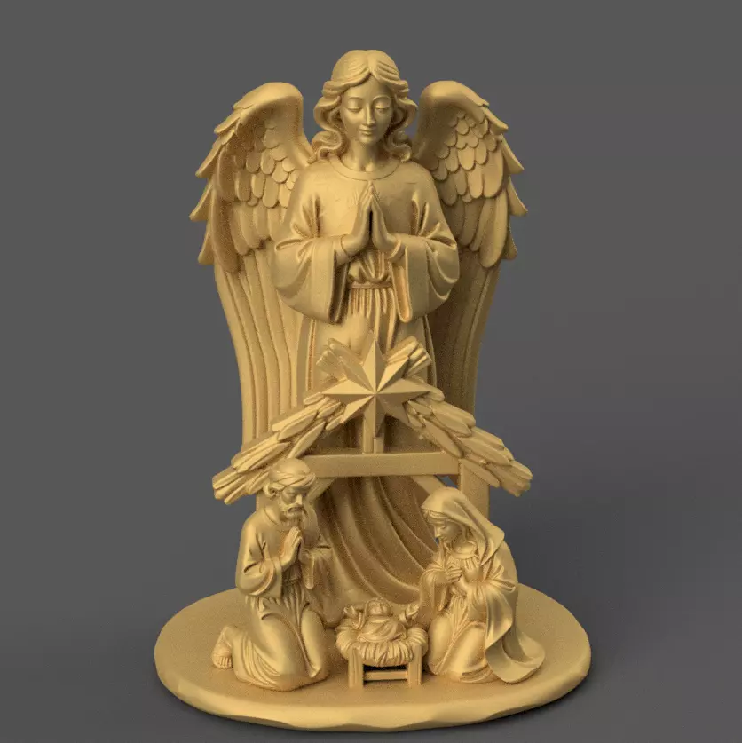 Nativity Scene separated STL for 3D Print 3D print model_4
