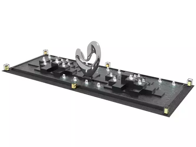 Waterfall Fountains modern Landscape