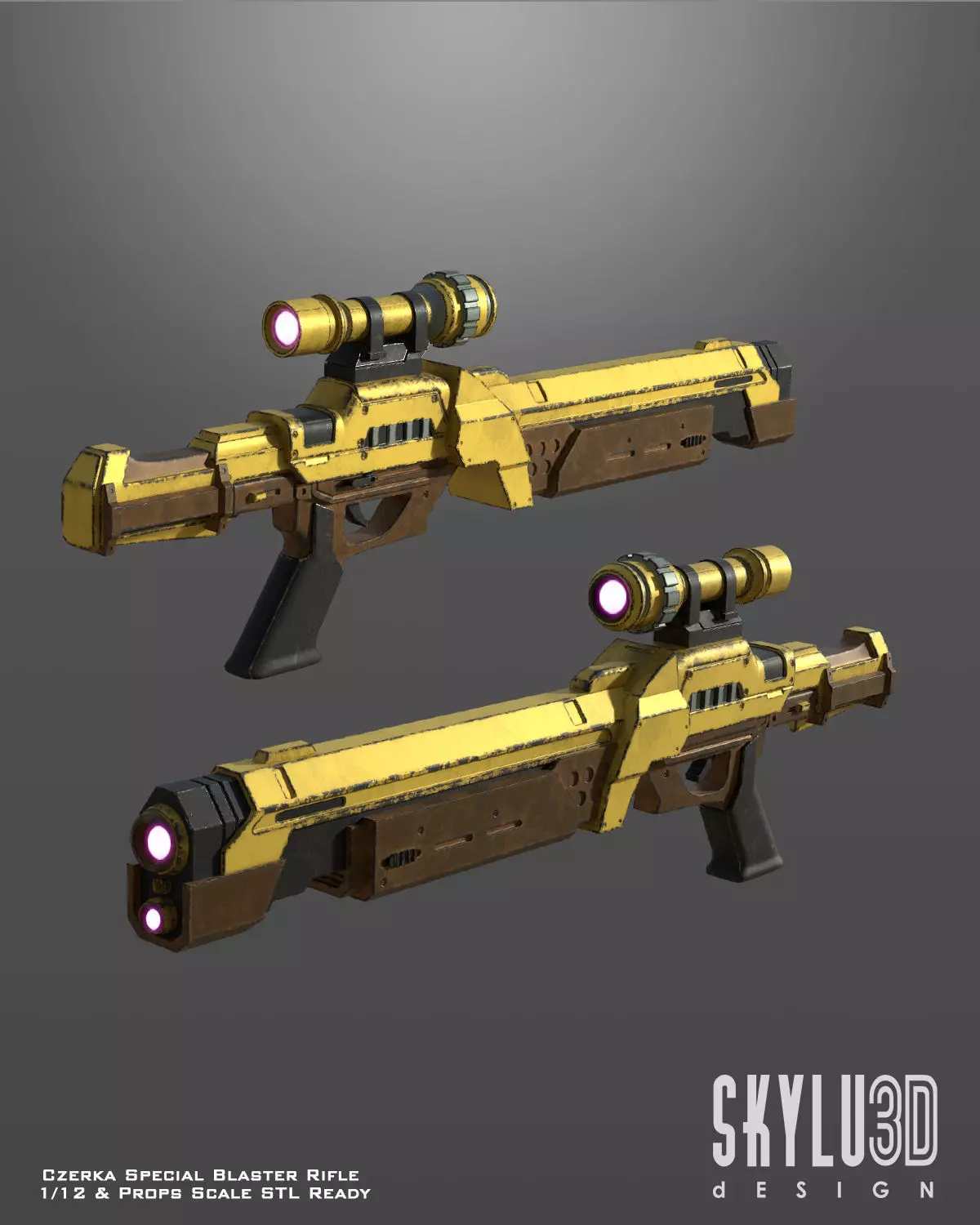 Czerka Special Blaster Bundle 3D model_0