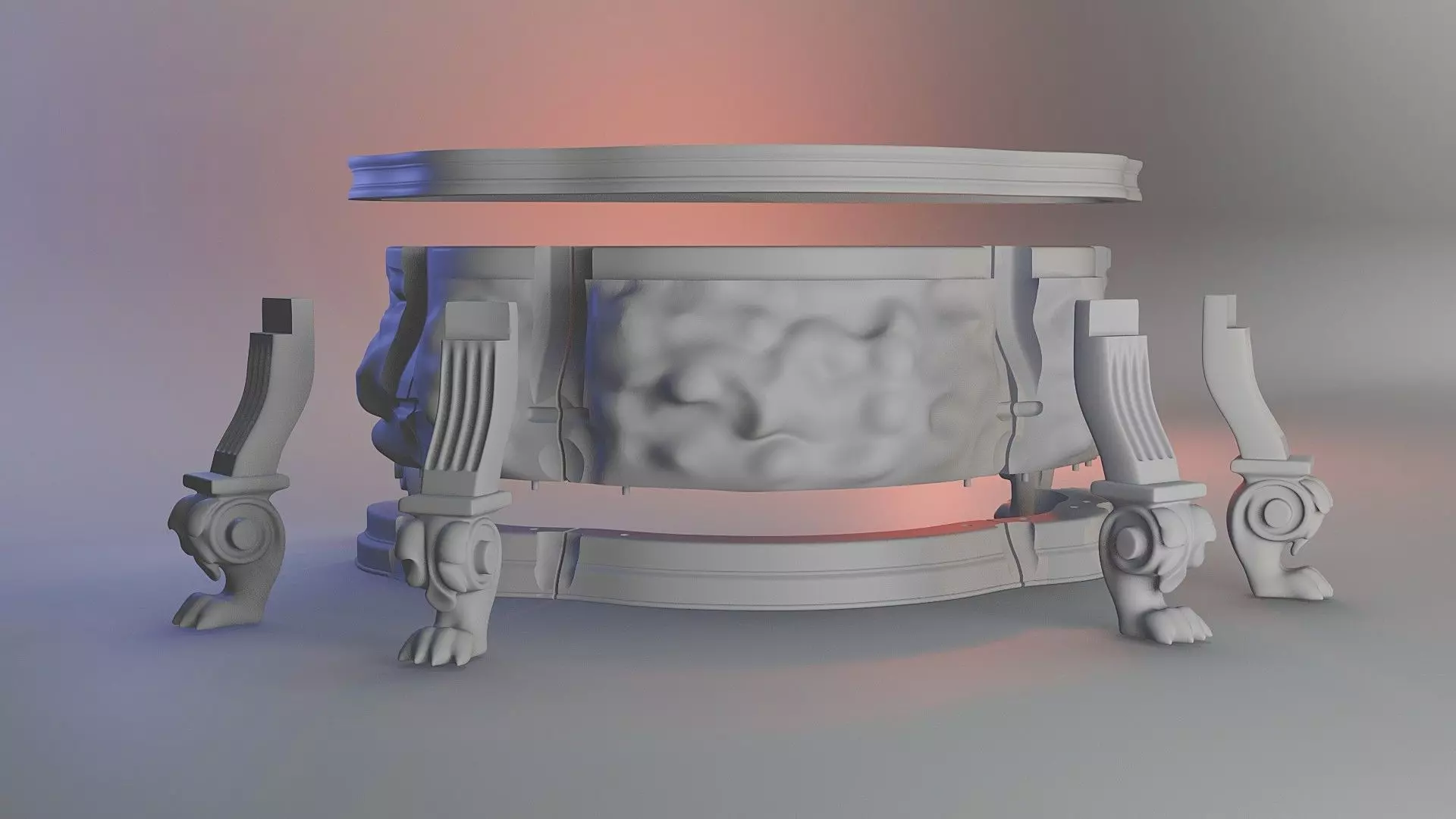 Witch Table Dollhouse Fantasy Miniature 3D print model