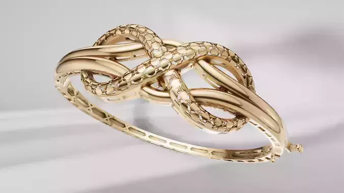  Bracelet 3D Gold model