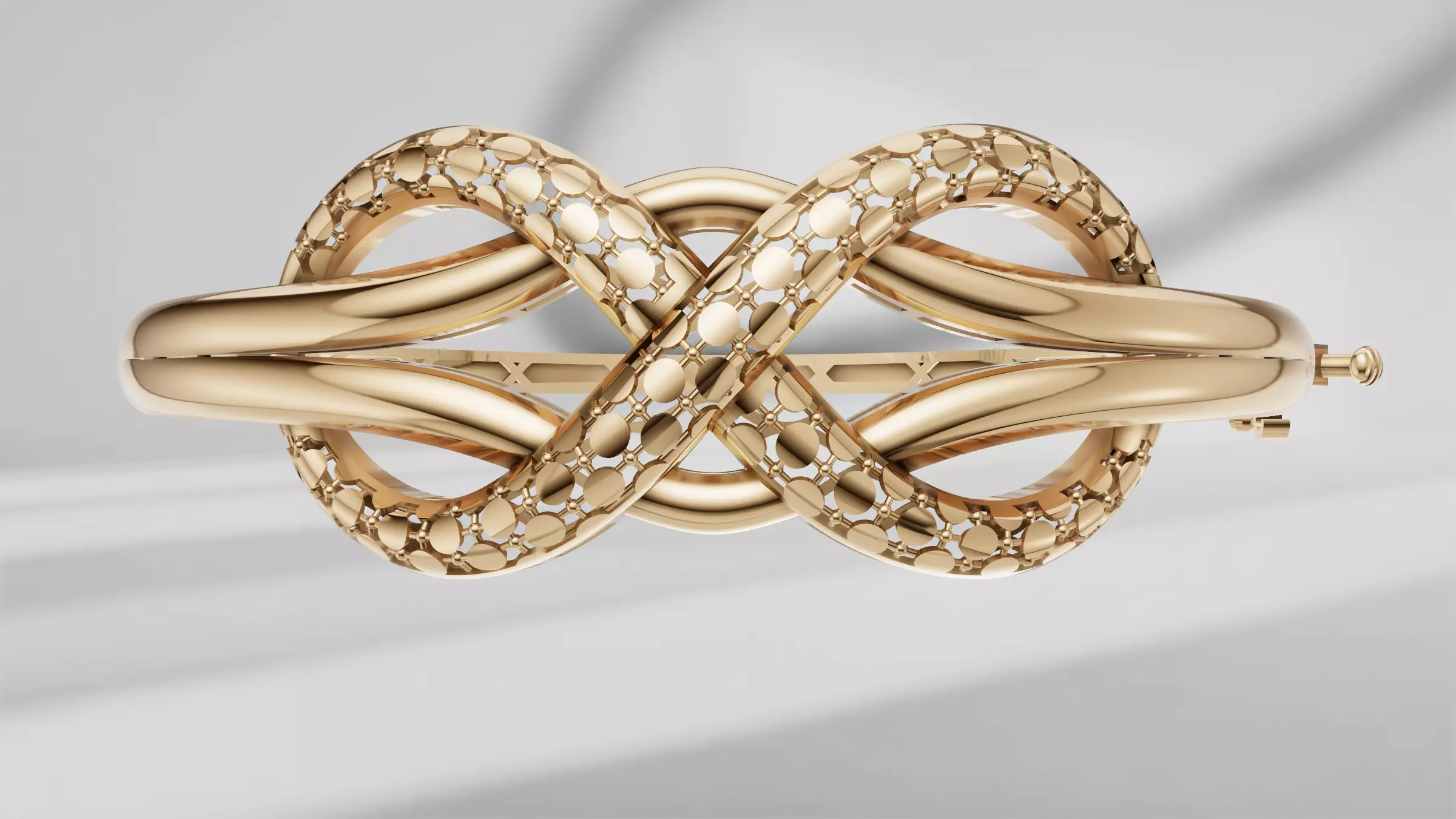 Bracelet 3D Gold model 3D print model_1