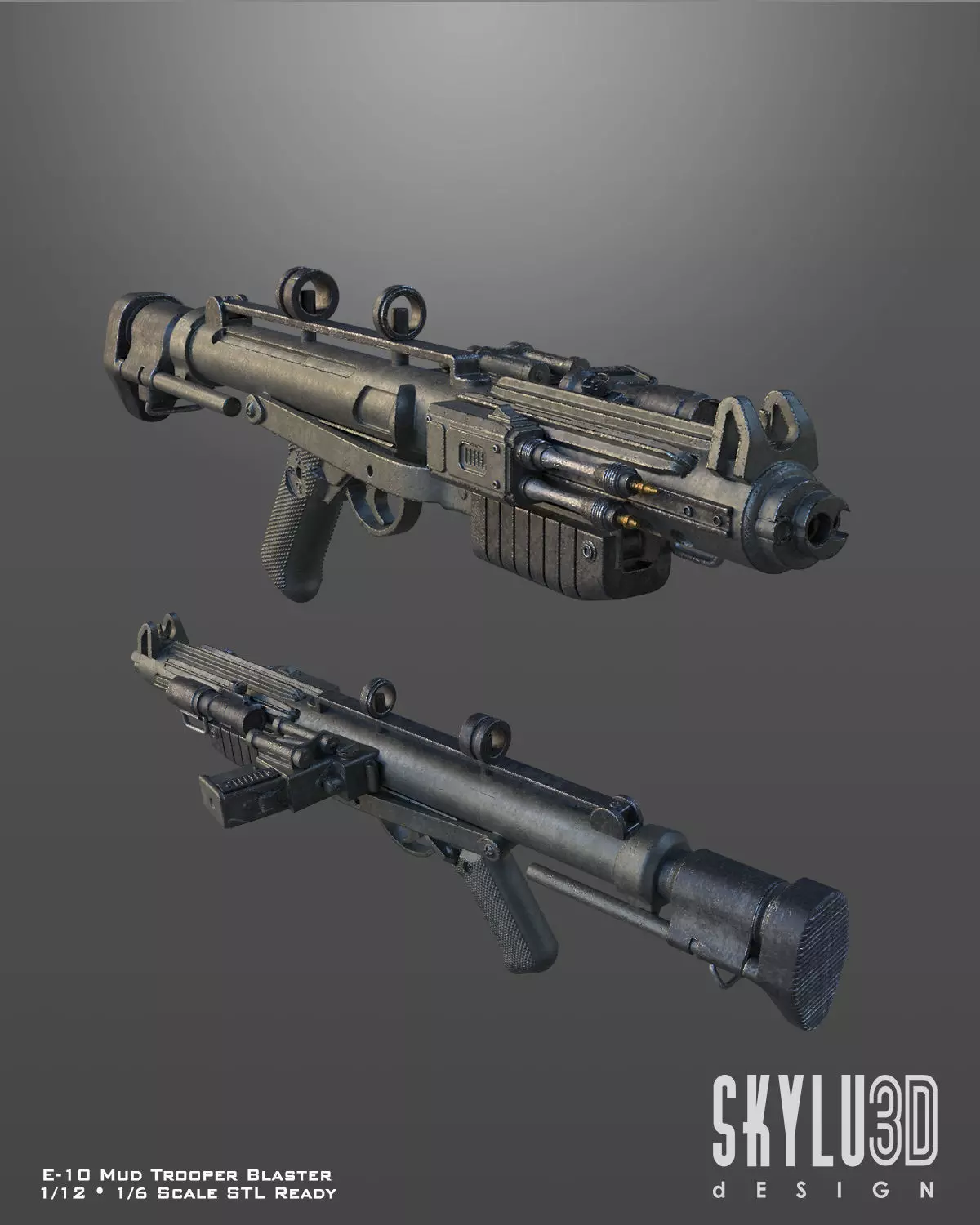 E-10 Mud Trooper Blaster STL 3D model