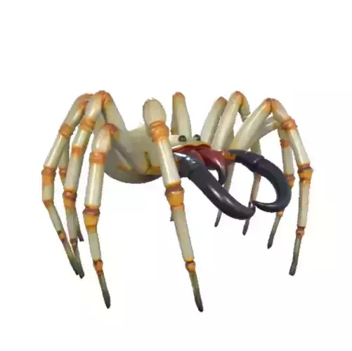 2409 Mutant Spider  Color 3D Model  Halloween