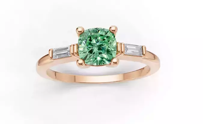 AV 711 cushion shape halo Diamond Ring for woman