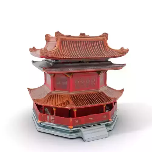 Classic Red Pagoda model pack