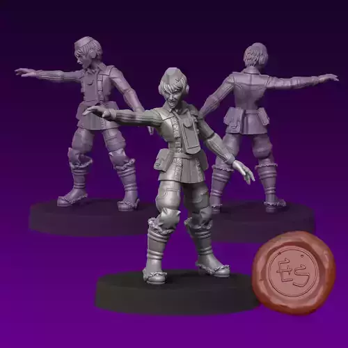 Welkin Gunther - Valkyria Chronicles - 32mm Miniature