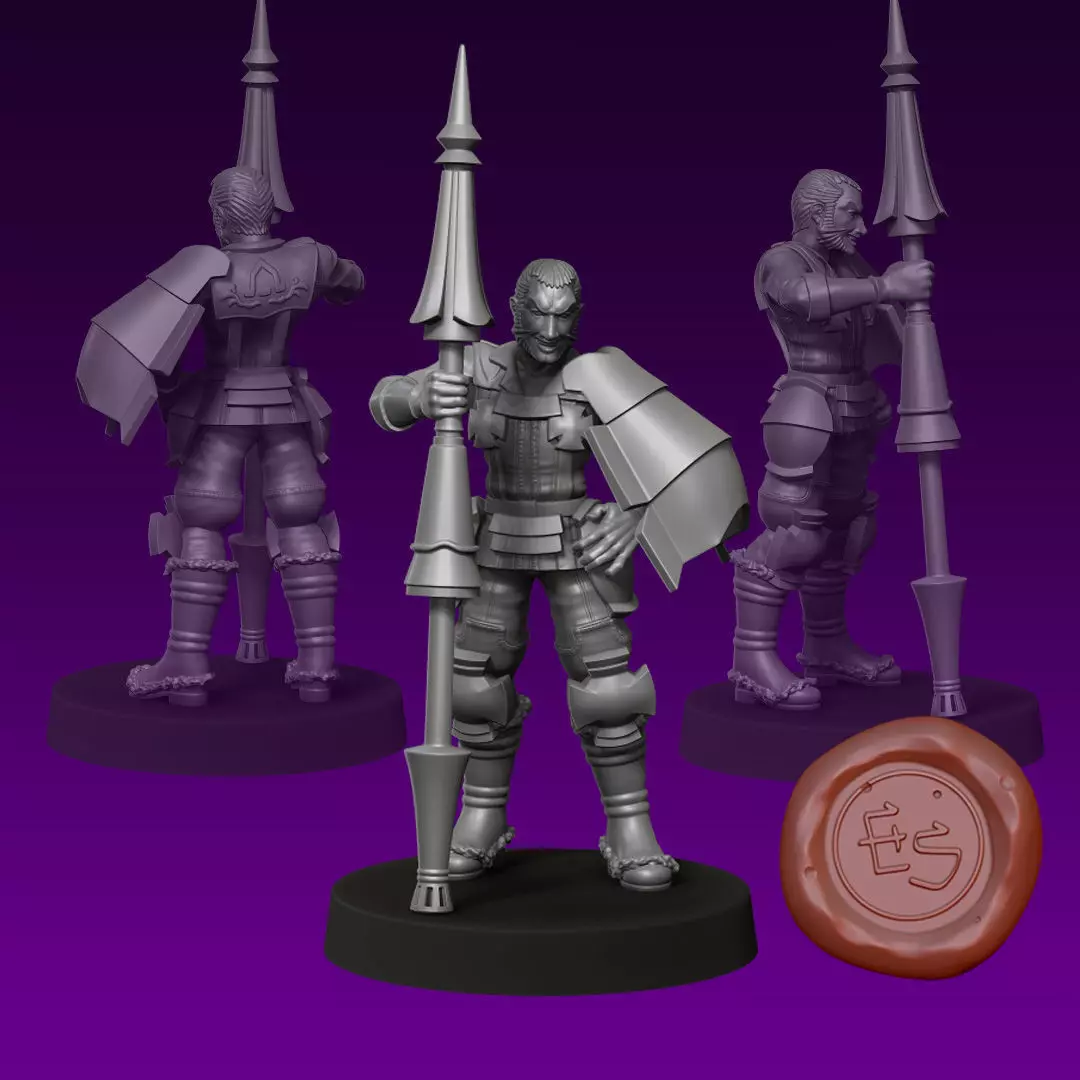 Largo Potter - Valkyria Chronicles - 32mm Miniature 3D print model_0