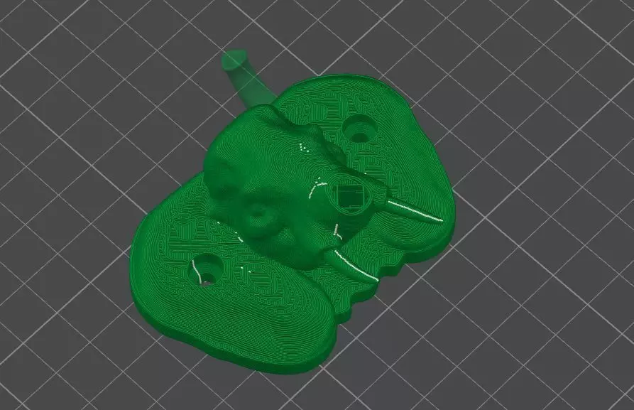 Elephant Wall Hook 3D print model_21