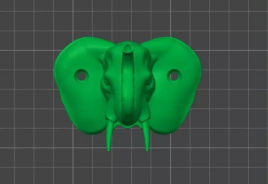 Elephant Wall Hook 3D print model_15