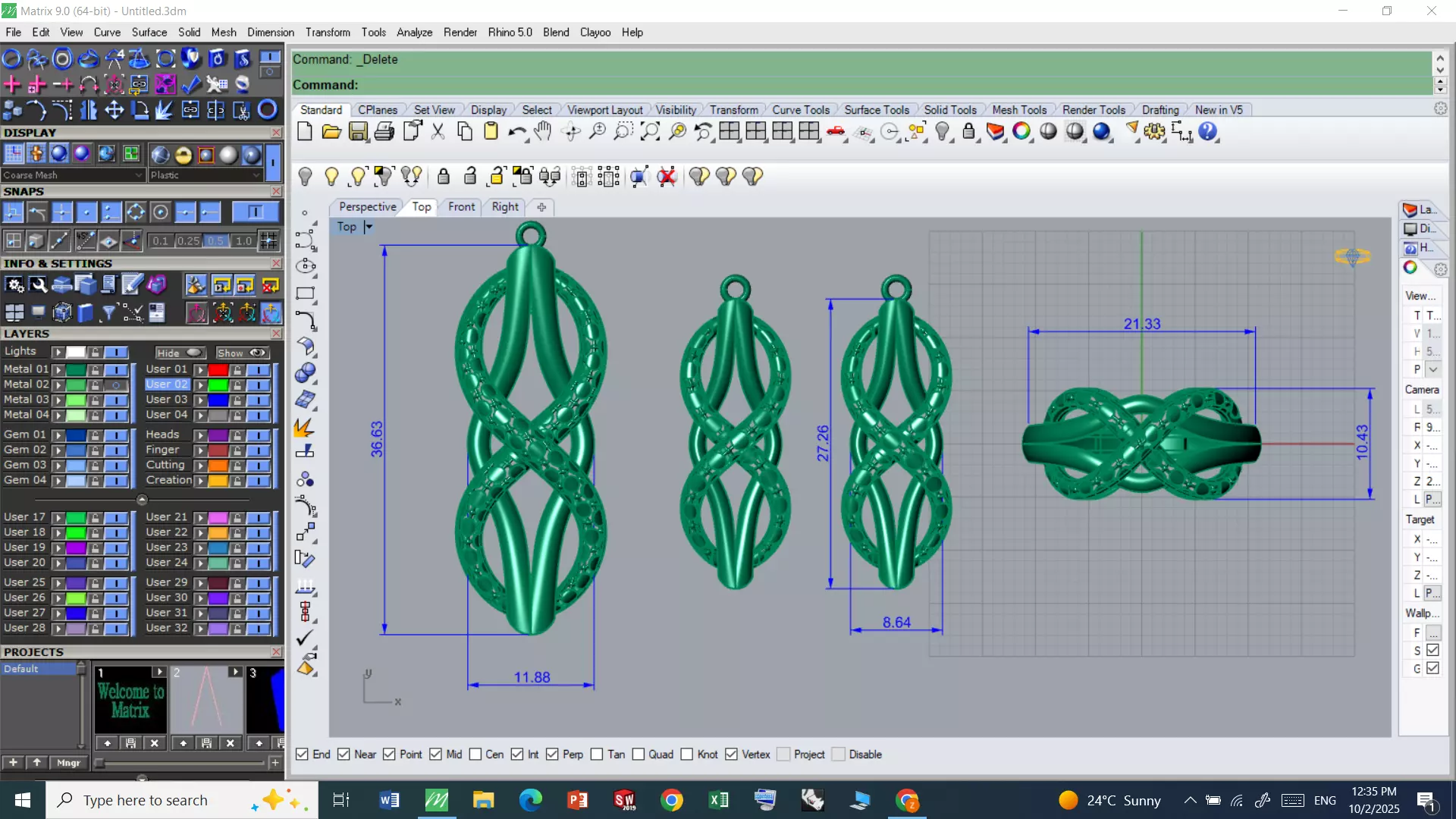 Jewelry Set 3D print model_5