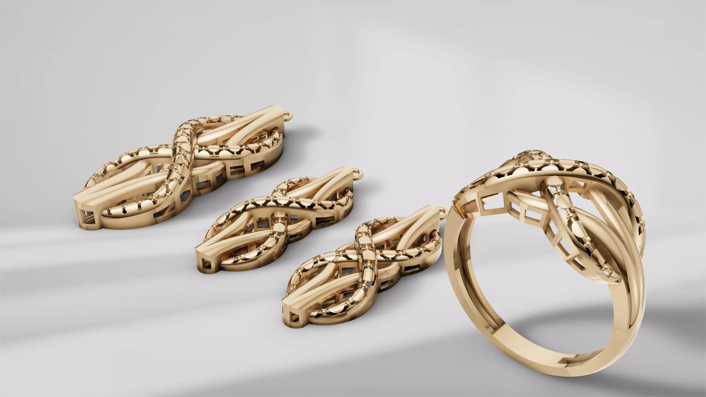 Jewelry Set 3D print model_1