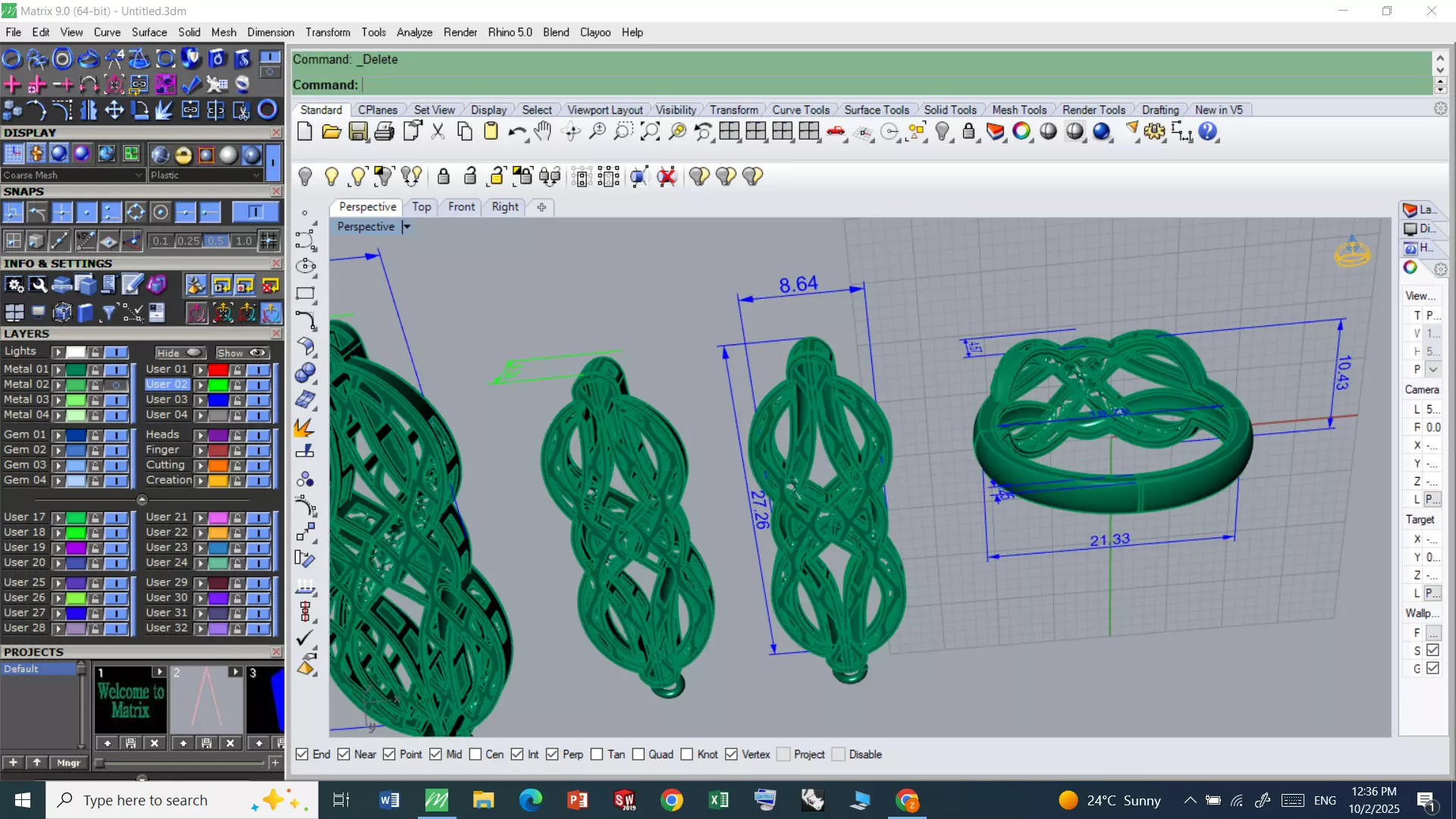 Jewelry Set 3D print model_7