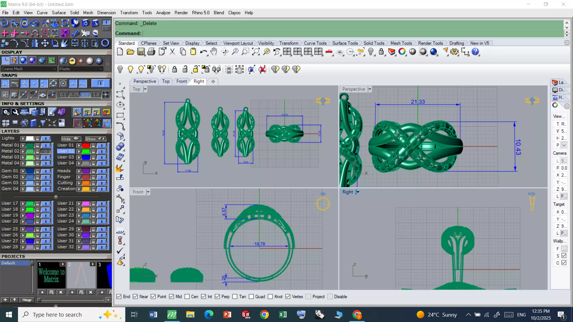 Jewelry Set 3D print model_4
