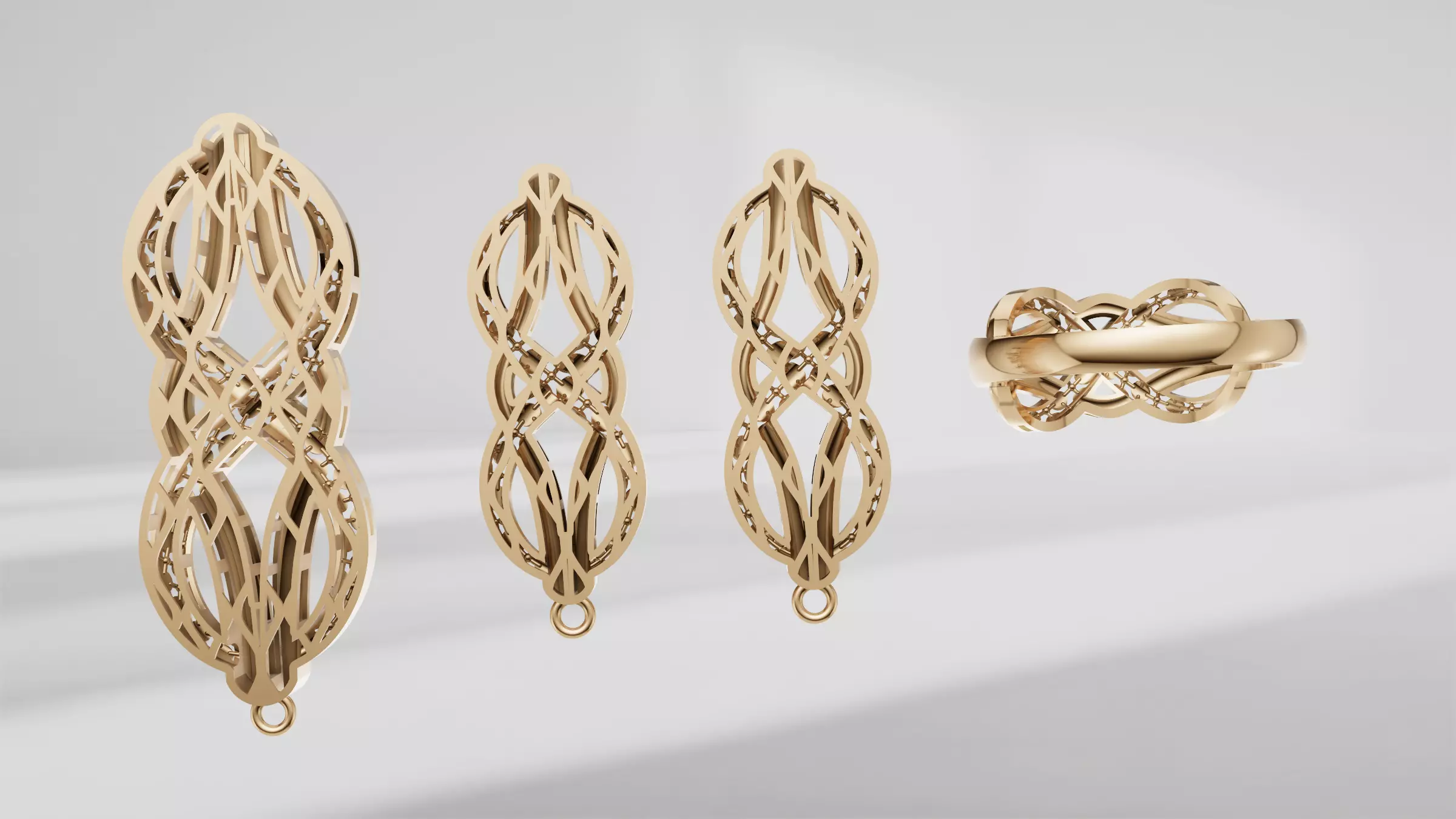 Jewelry Set 3D print model_2