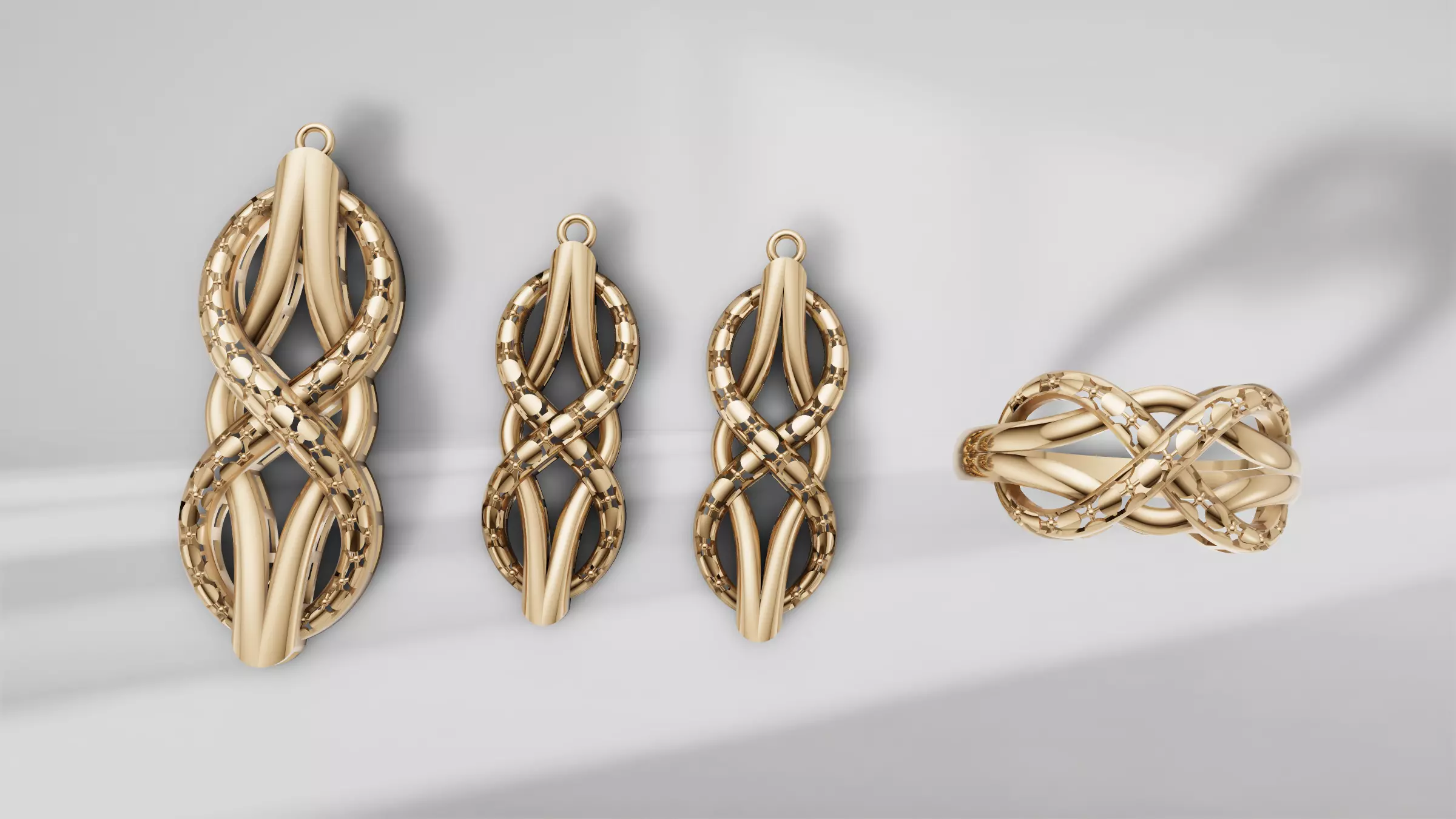 Jewelry Set 3D print model_0