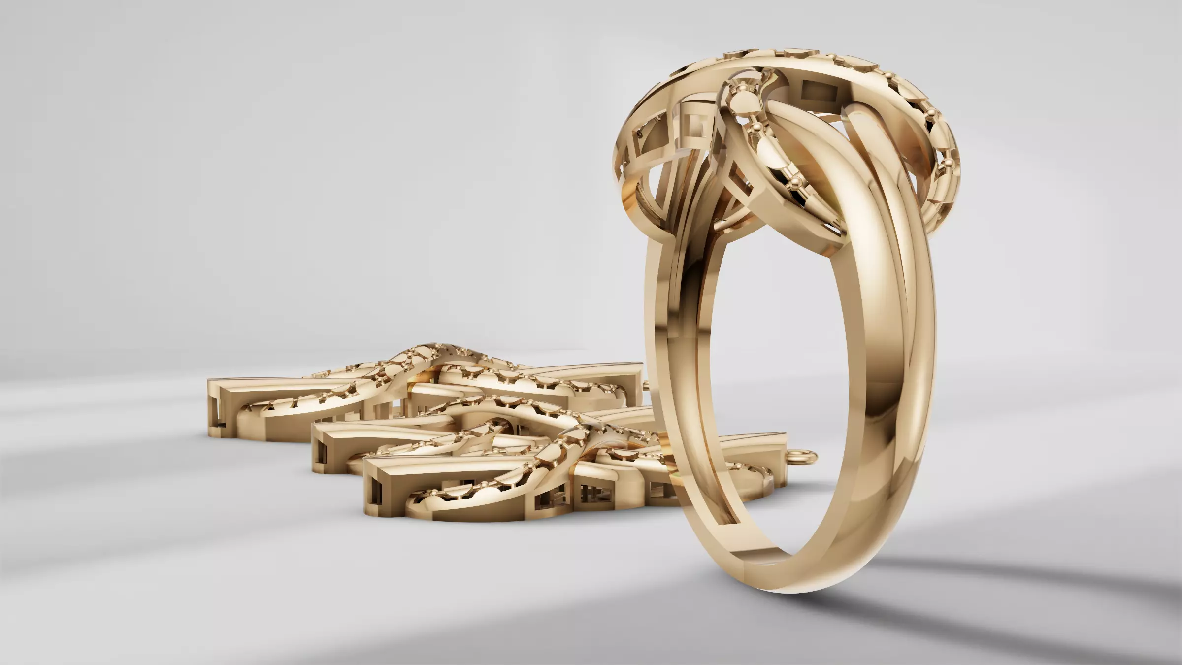 Jewelry Set 3D print model_3