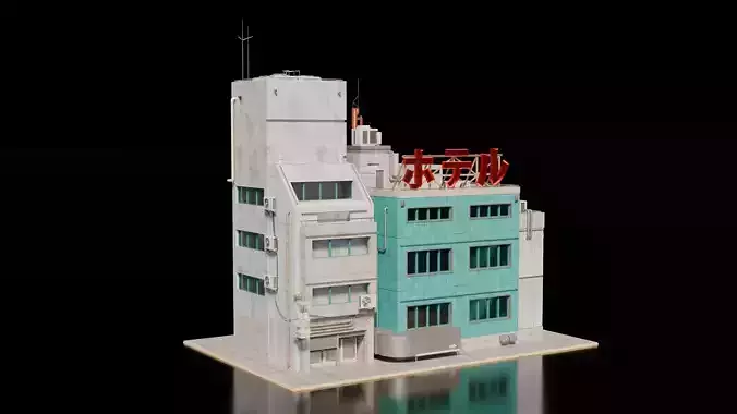 Cyberpunk building 14