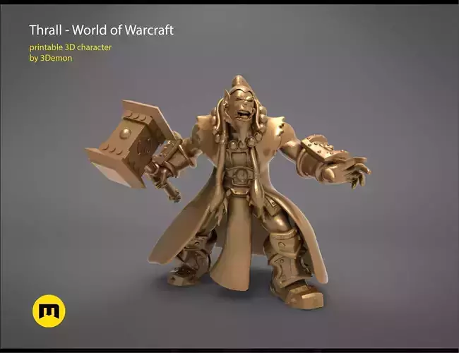 Thrall  World of Warcraft  3D print model