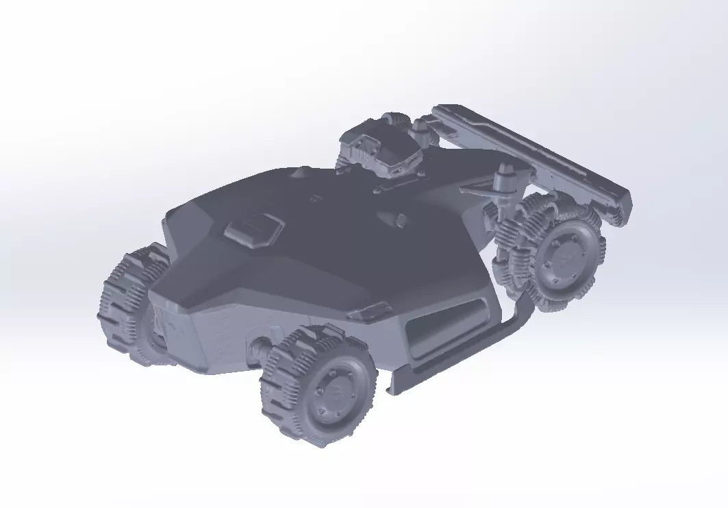 Mammotion Luba 2 3000x garden lawnmower  3D print model_1