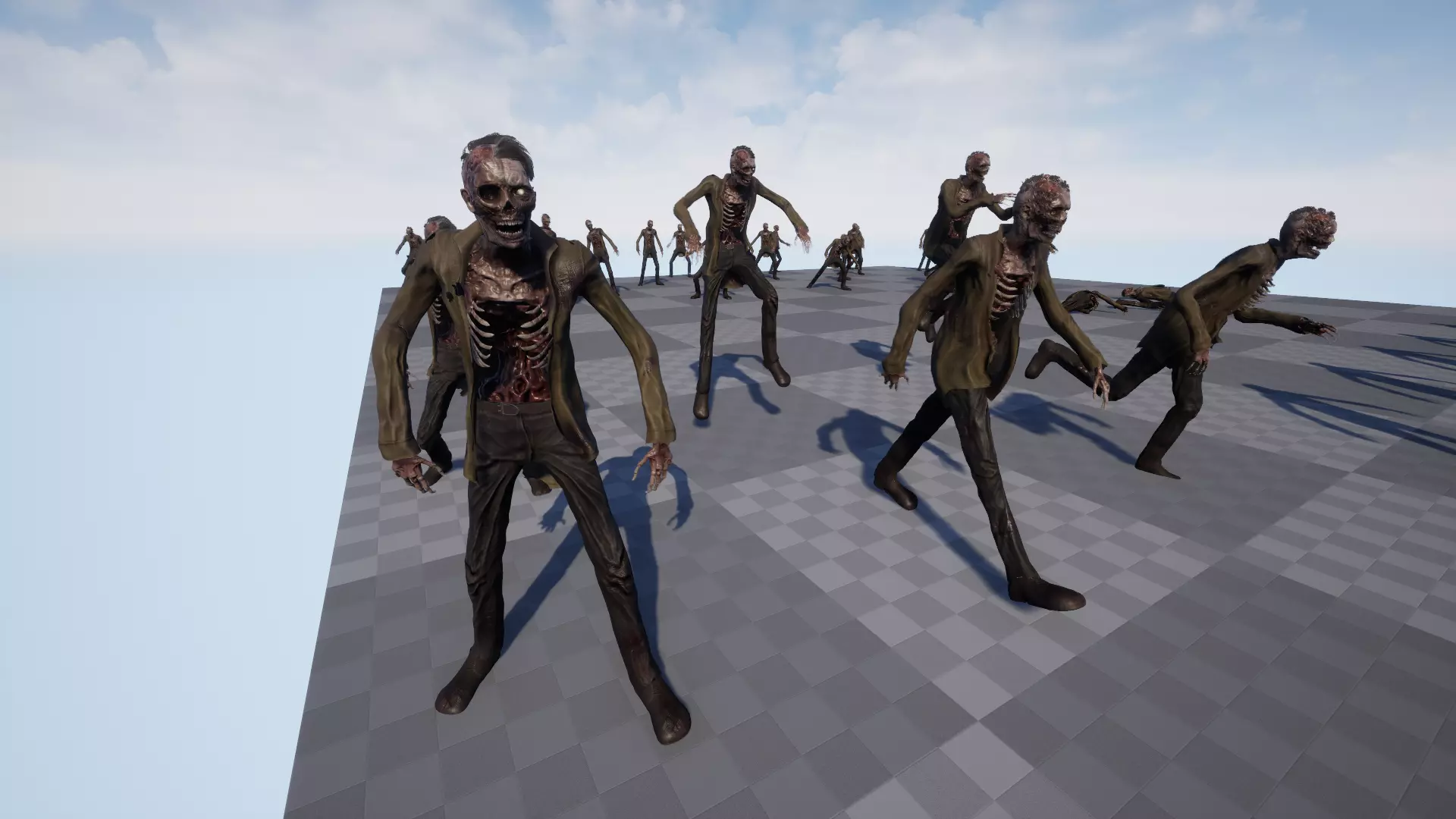 Zombie Low-poly 3D model_18