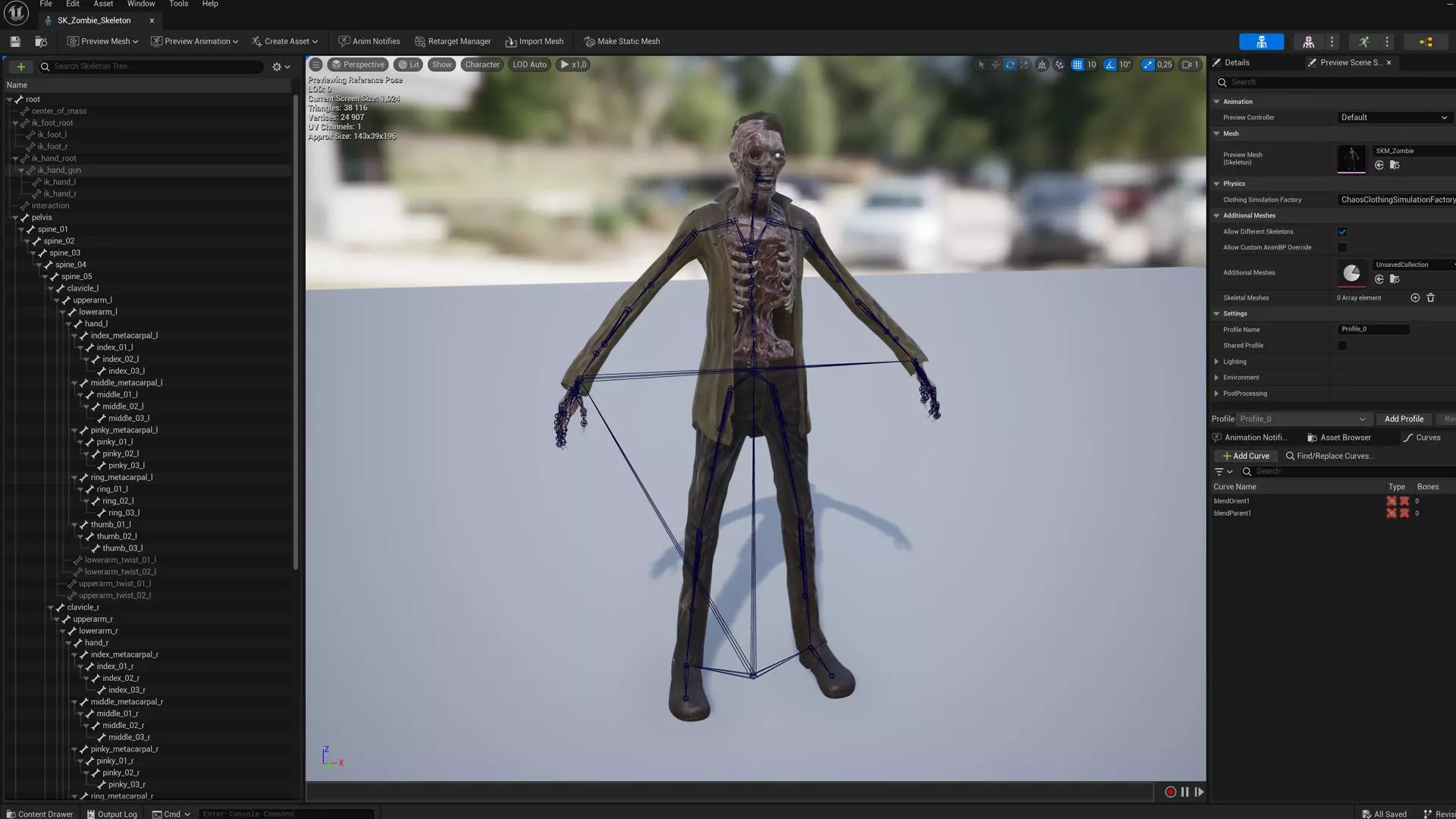 Zombie Low-poly 3D model_30