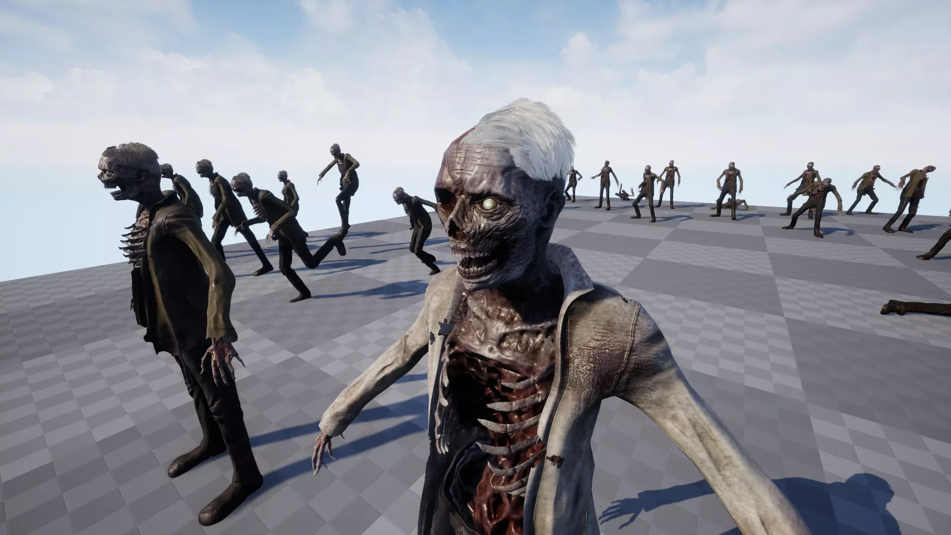 Zombie Low-poly 3D model_26