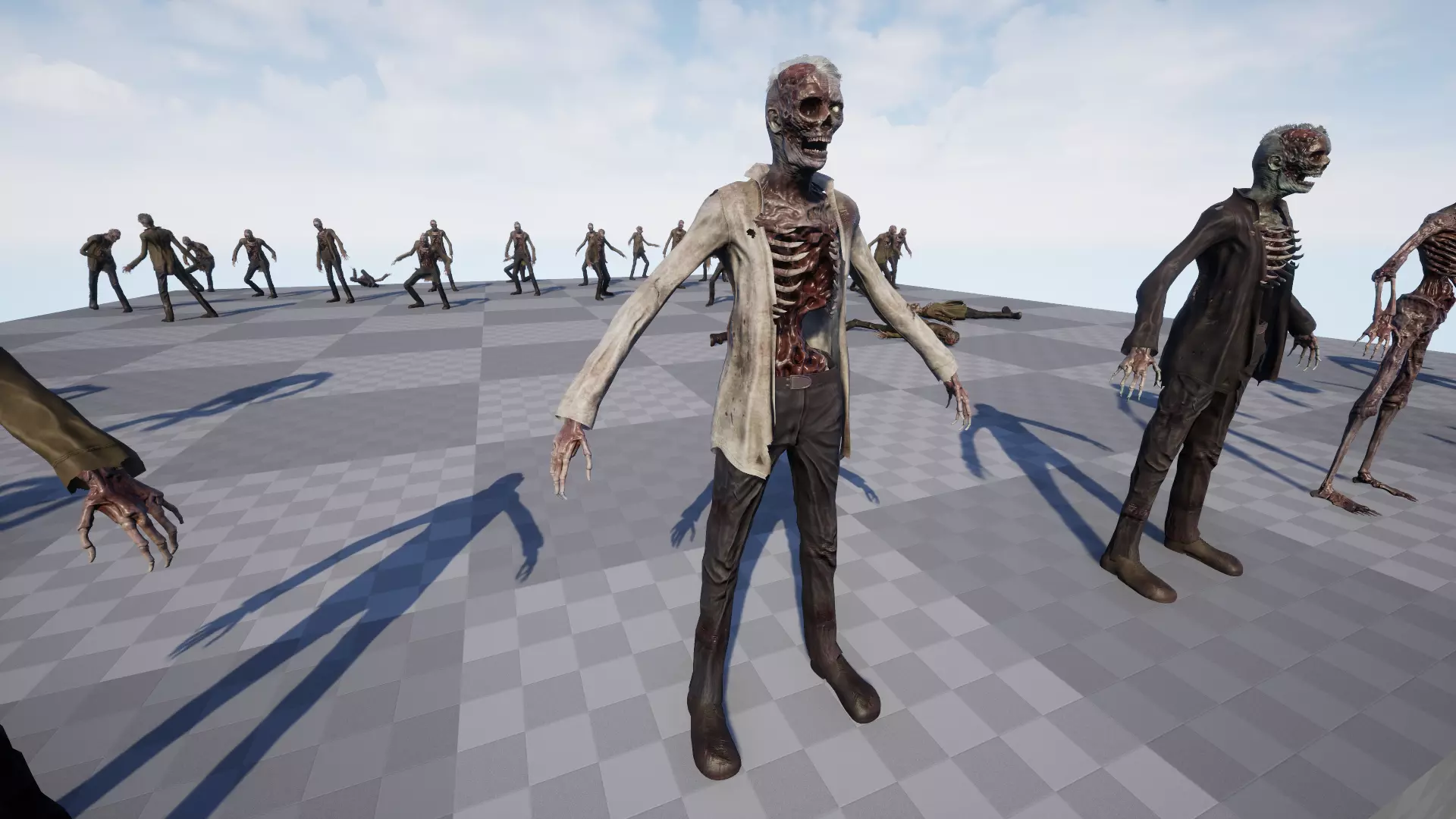 Zombie Low-poly 3D model_21