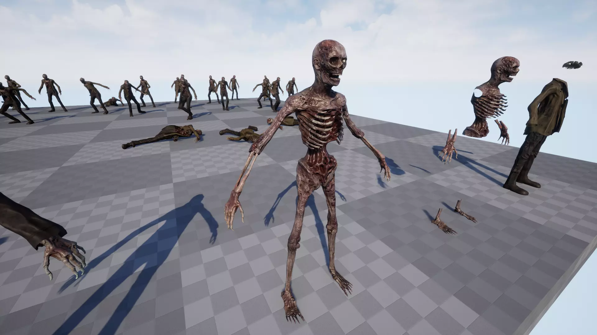 Zombie Low-poly 3D model_27