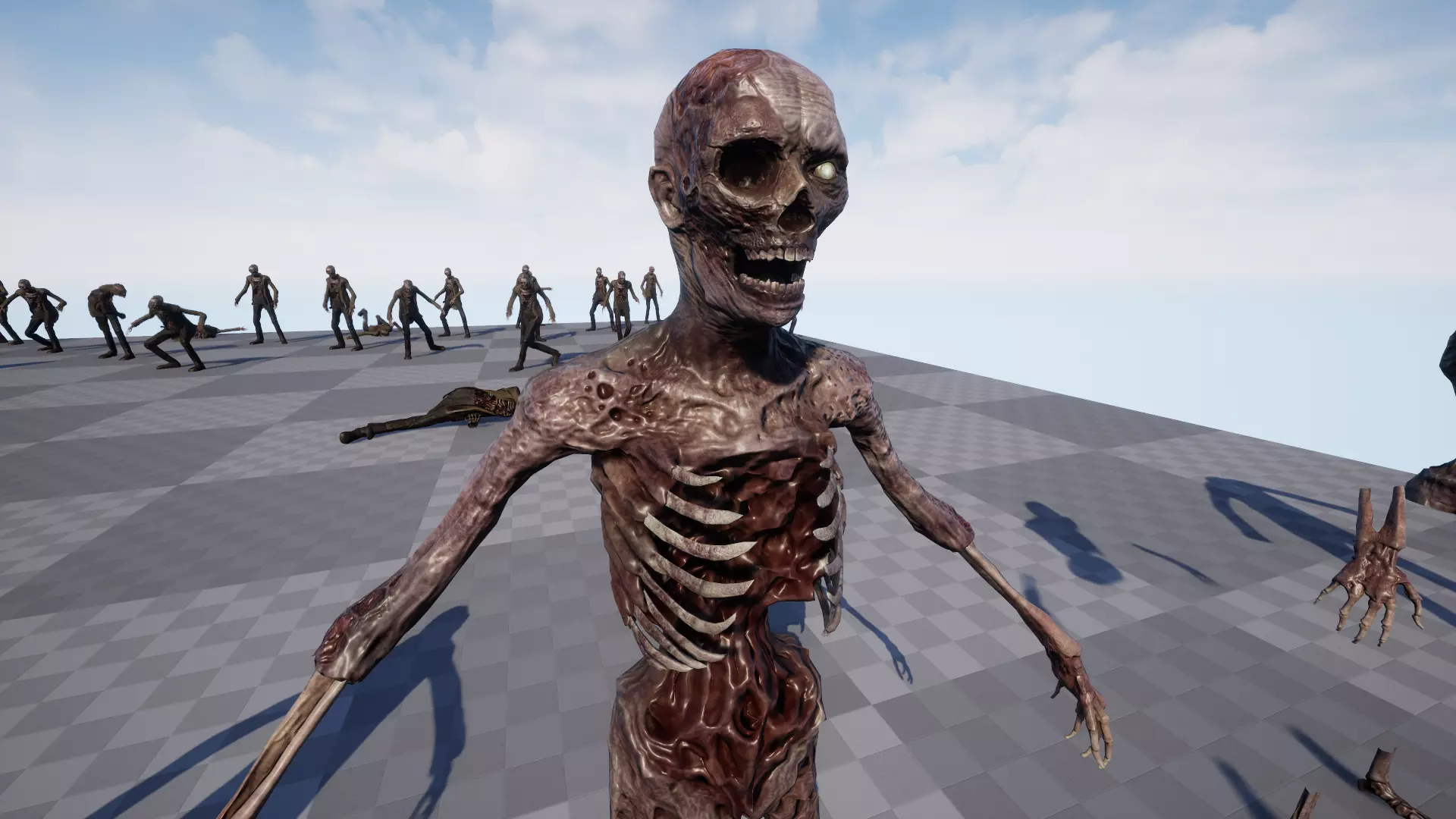 Zombie Low-poly 3D model_25