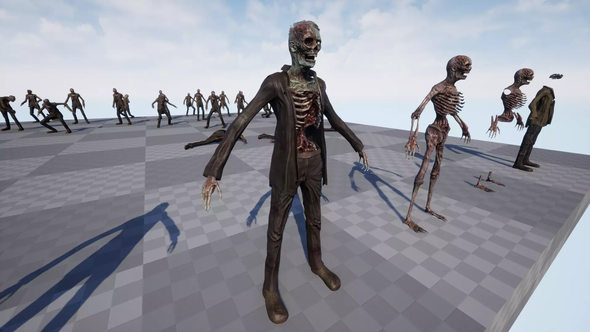 Zombie Low-poly 3D model_29