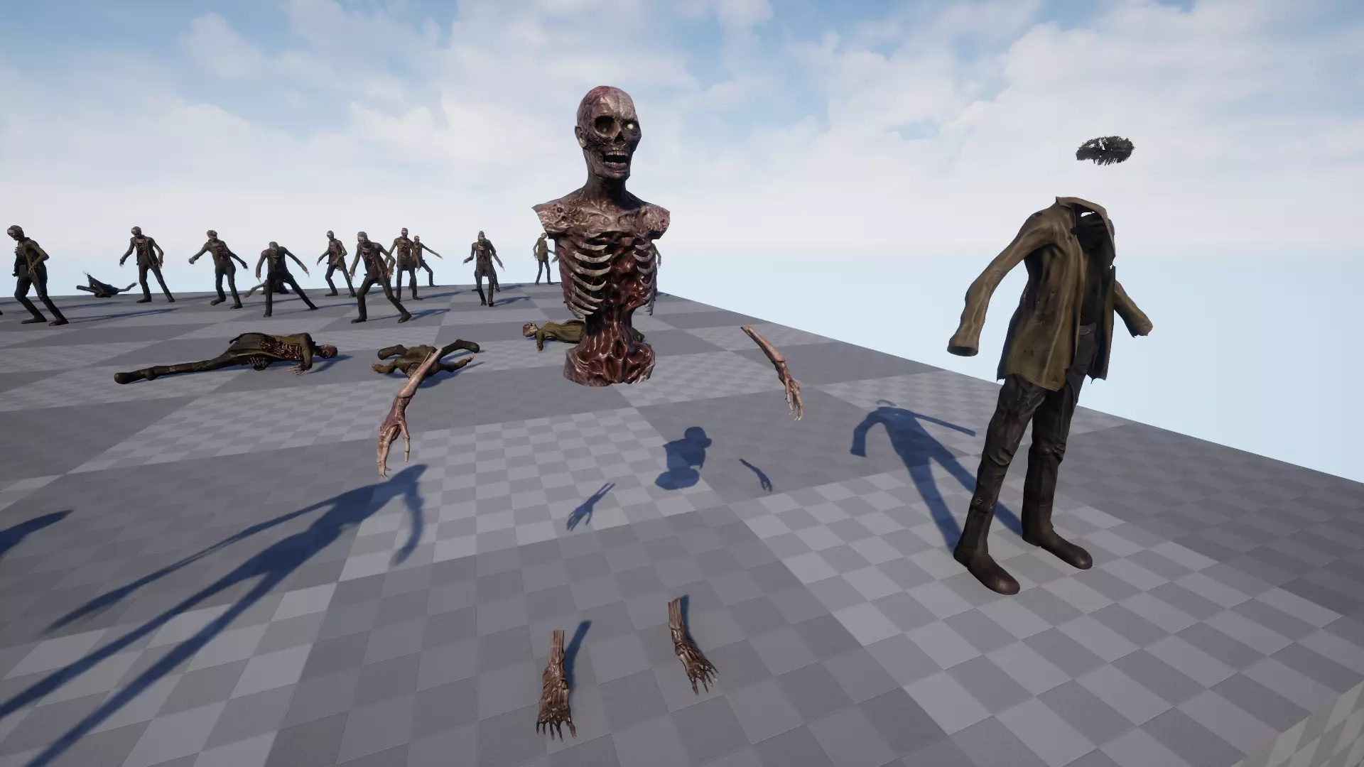 Zombie Low-poly 3D model_22