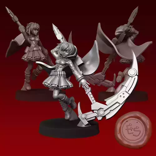 Ruby Rose - RWBY - 32mm Miniature