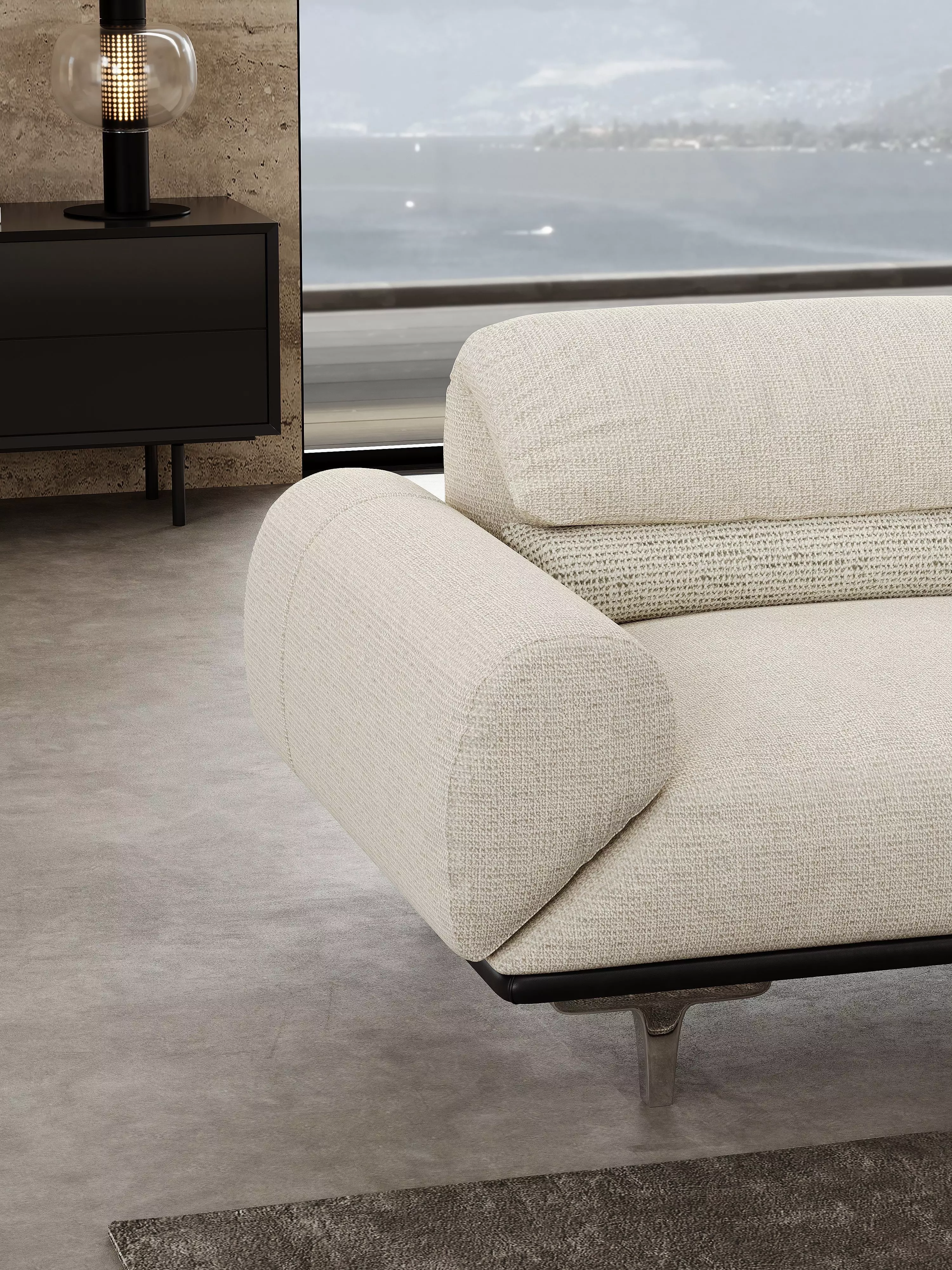 Mid Century interior scene 3D model_5