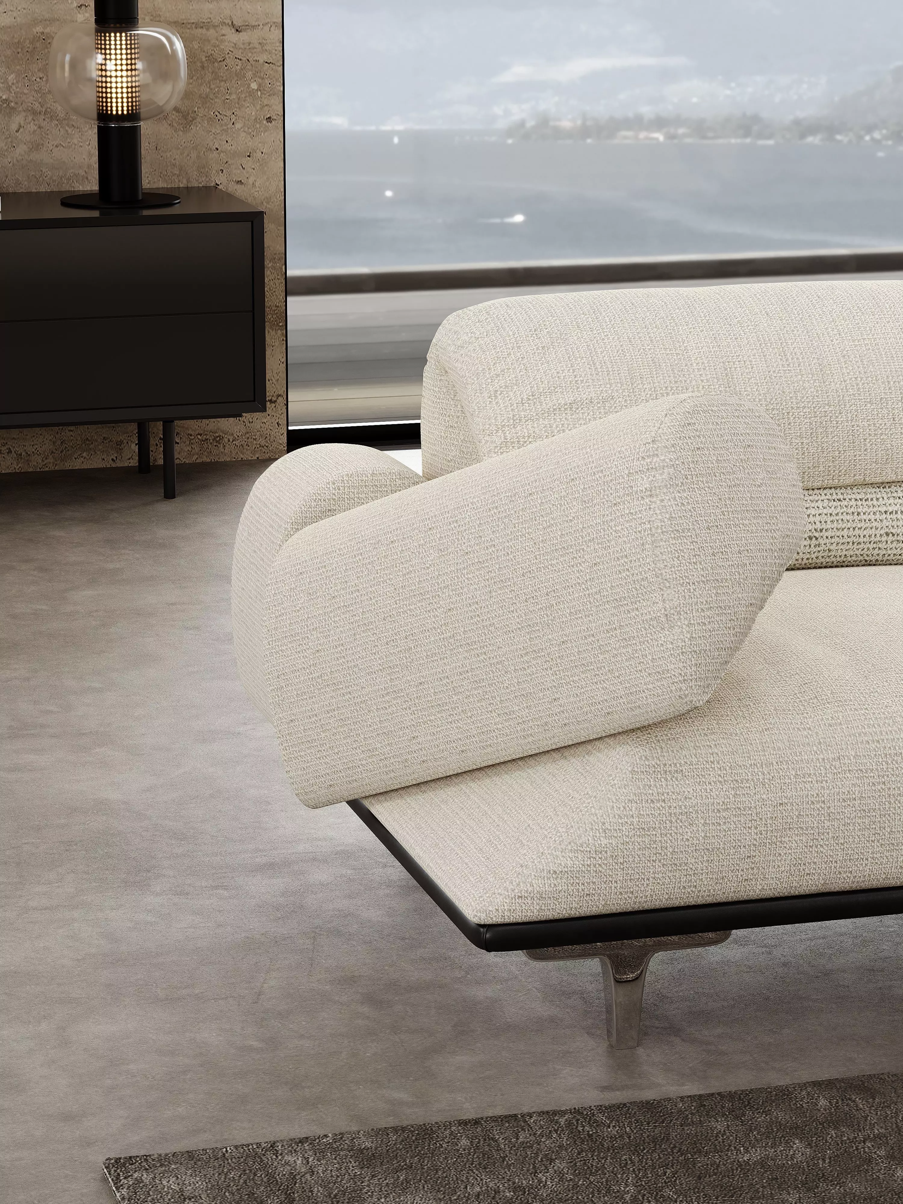 Mid Century interior scene 3D model_6