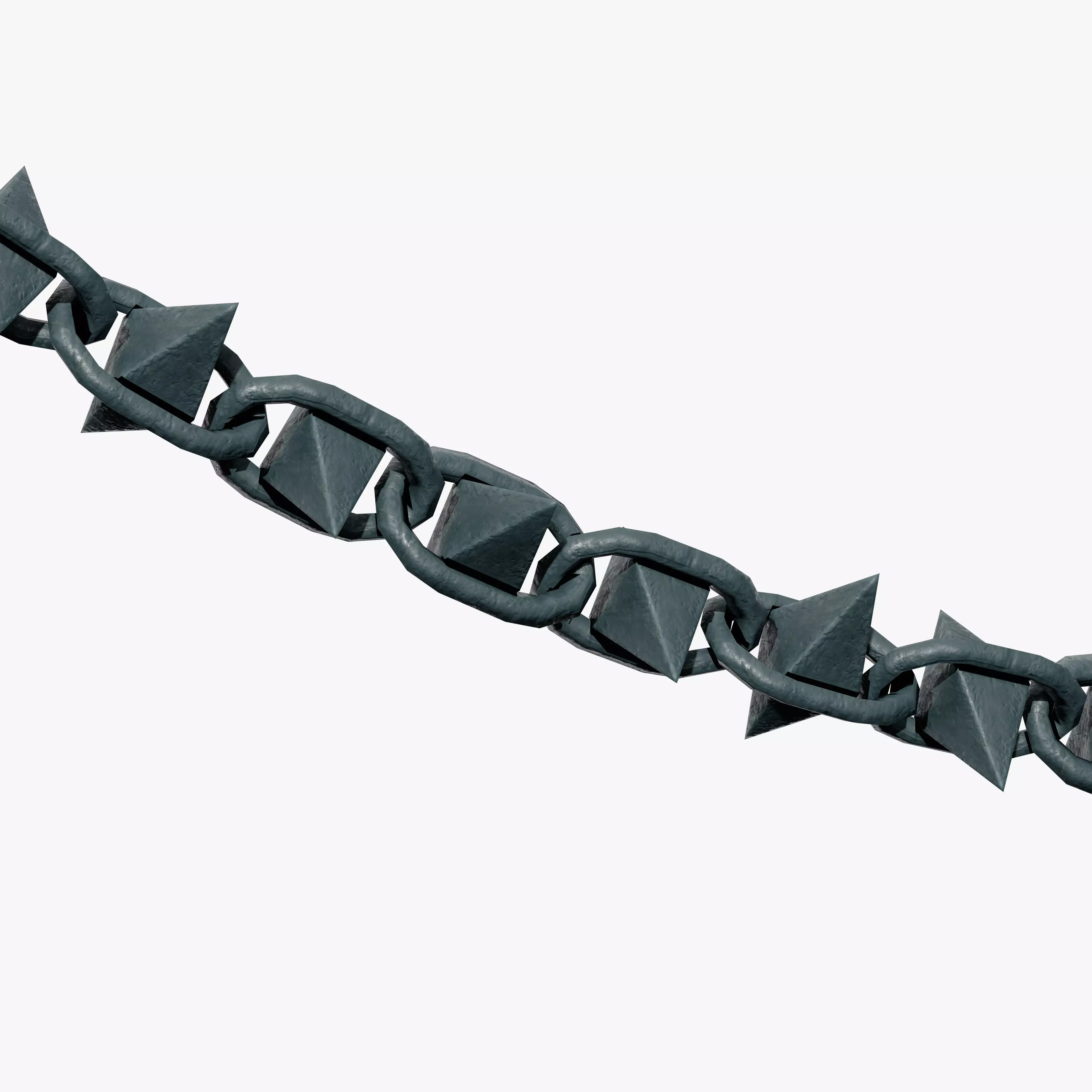 Chain Barrier A Low-poly 3D model_10