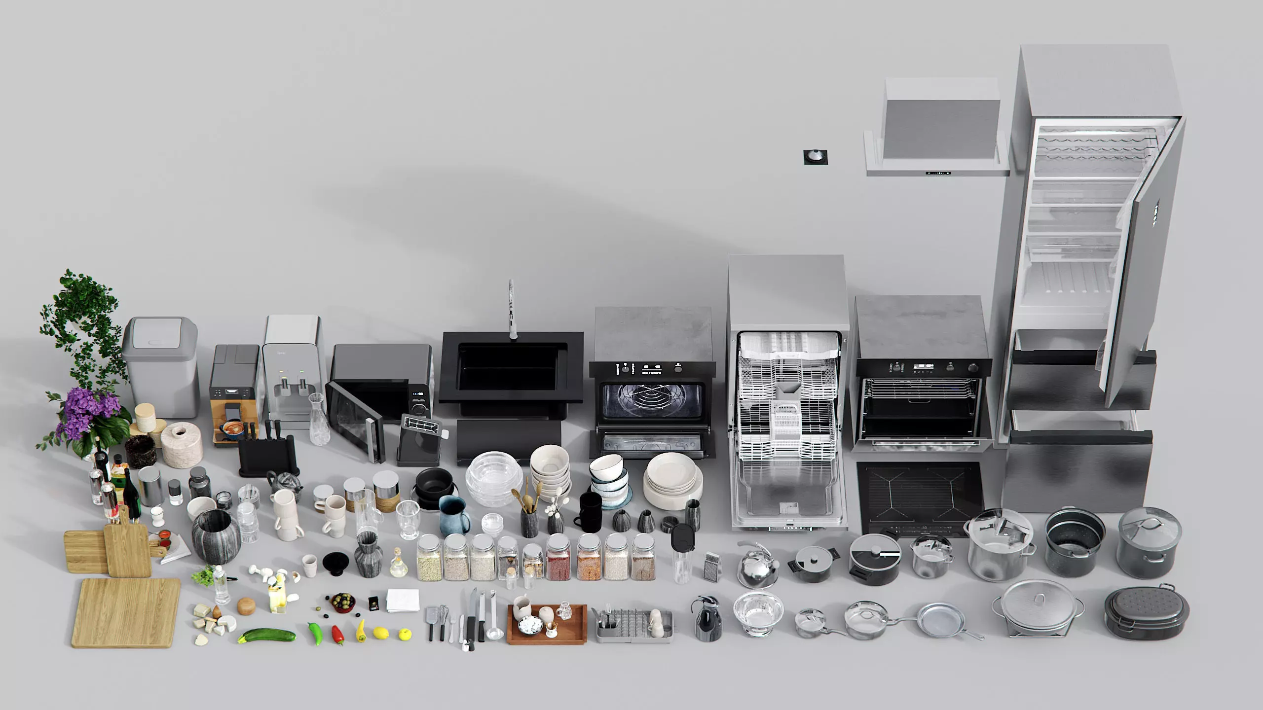 Archinteriors vol 69 - kitchen scenes 3D model_45