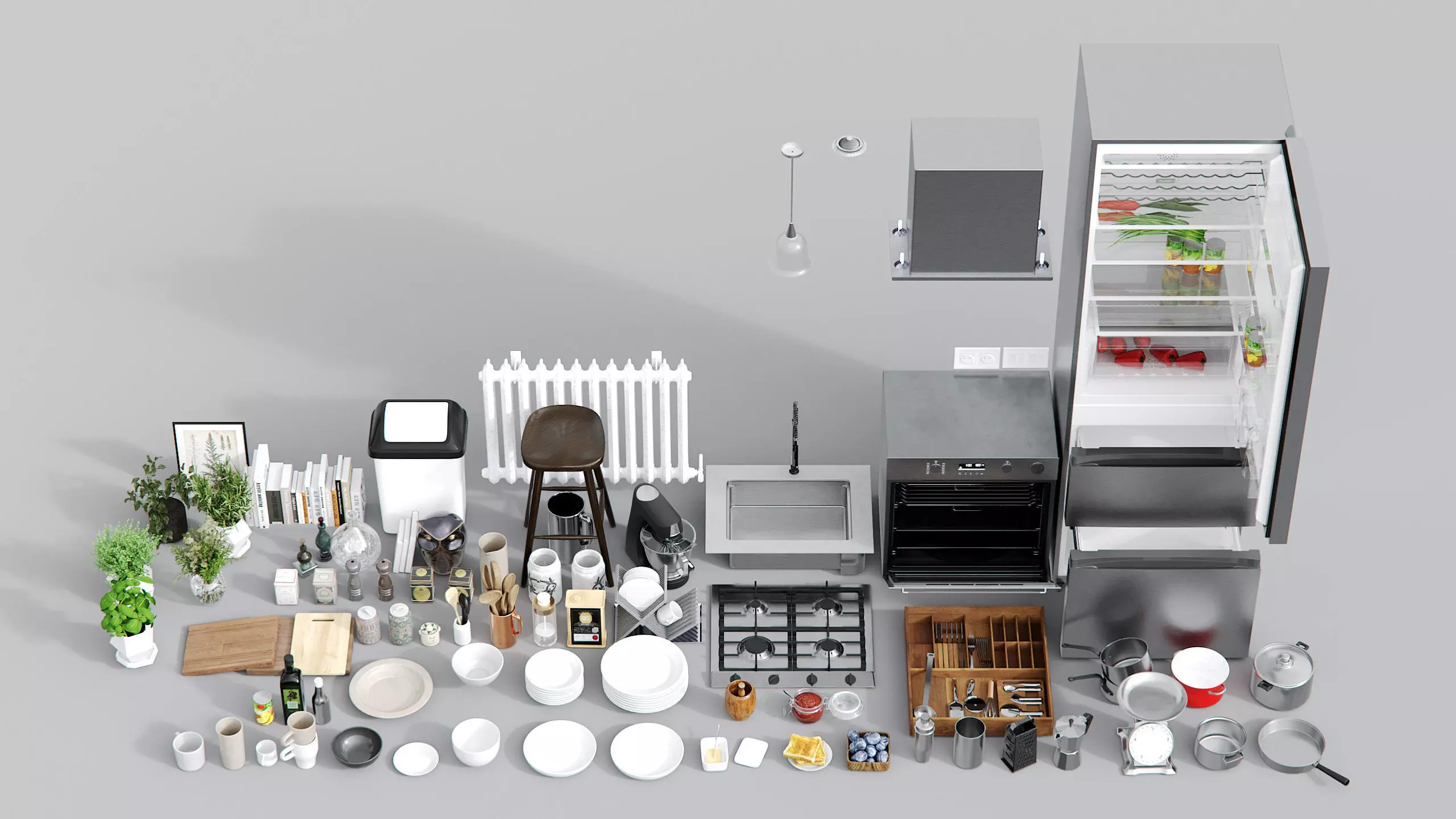 Archinteriors vol 69 - kitchen scenes 3D model_30