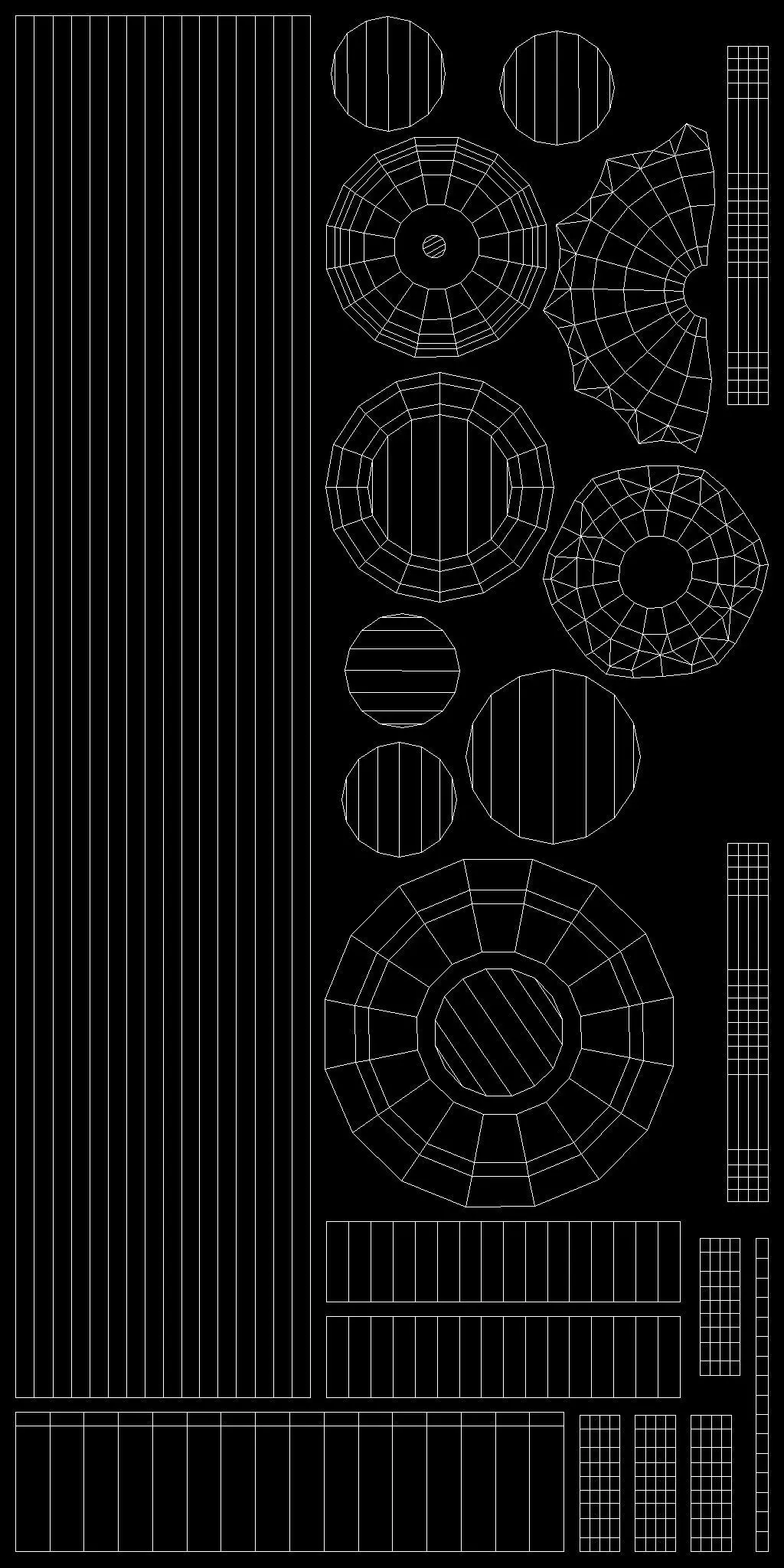 Chain Barrier B Low-poly 3D model_15