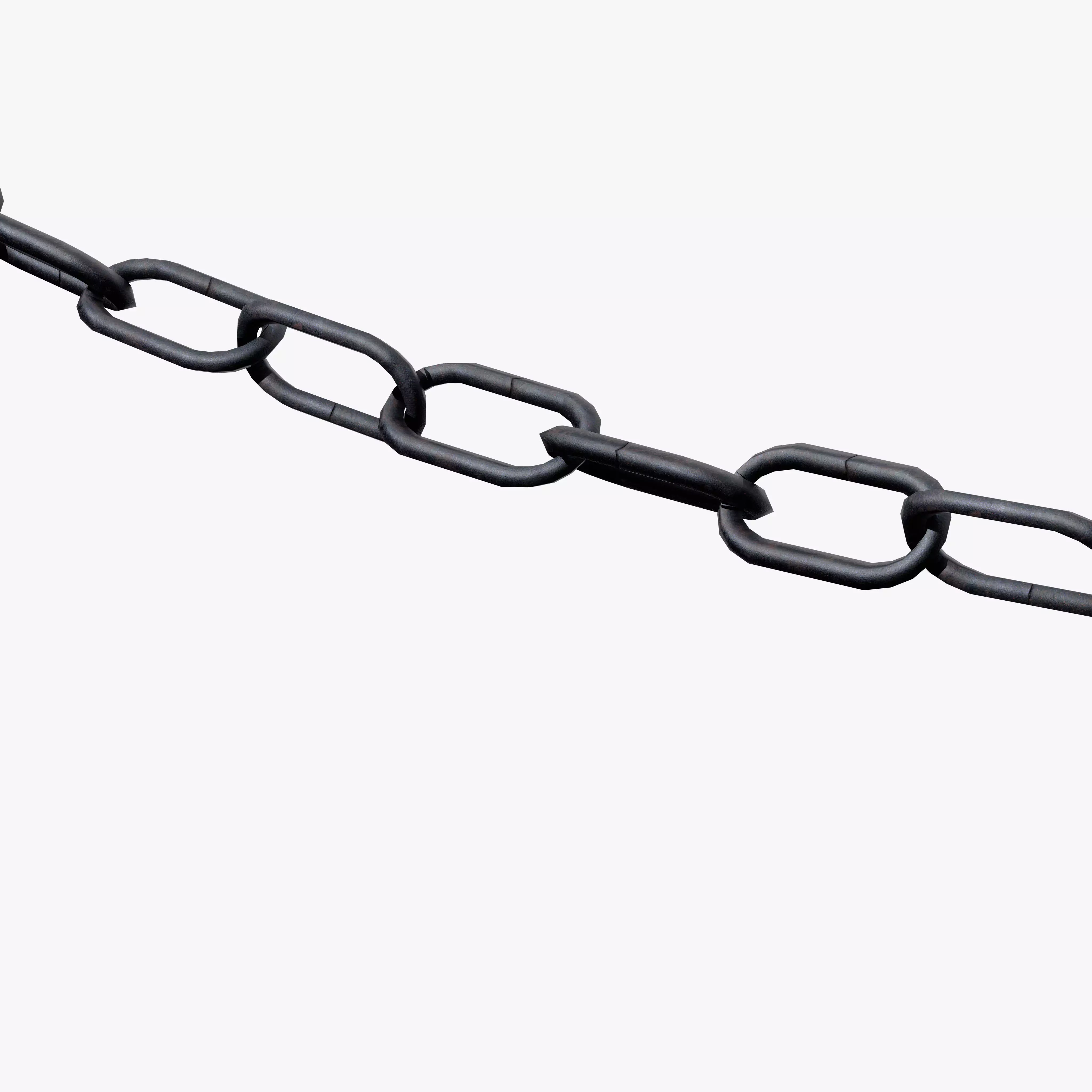 Chain Barrier B Low-poly 3D model_10
