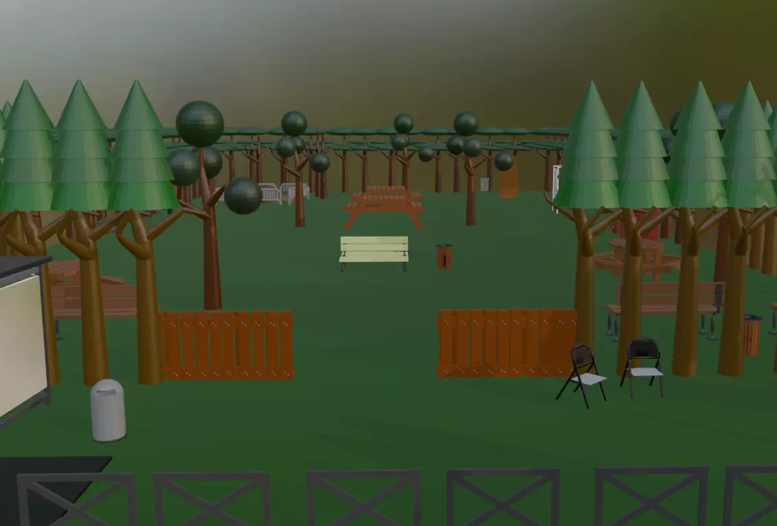 Urban Park Assets  Low Poly 3D Models 3D model_4