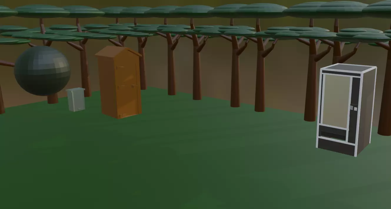 Urban Park Assets  Low Poly 3D Models 3D model_8