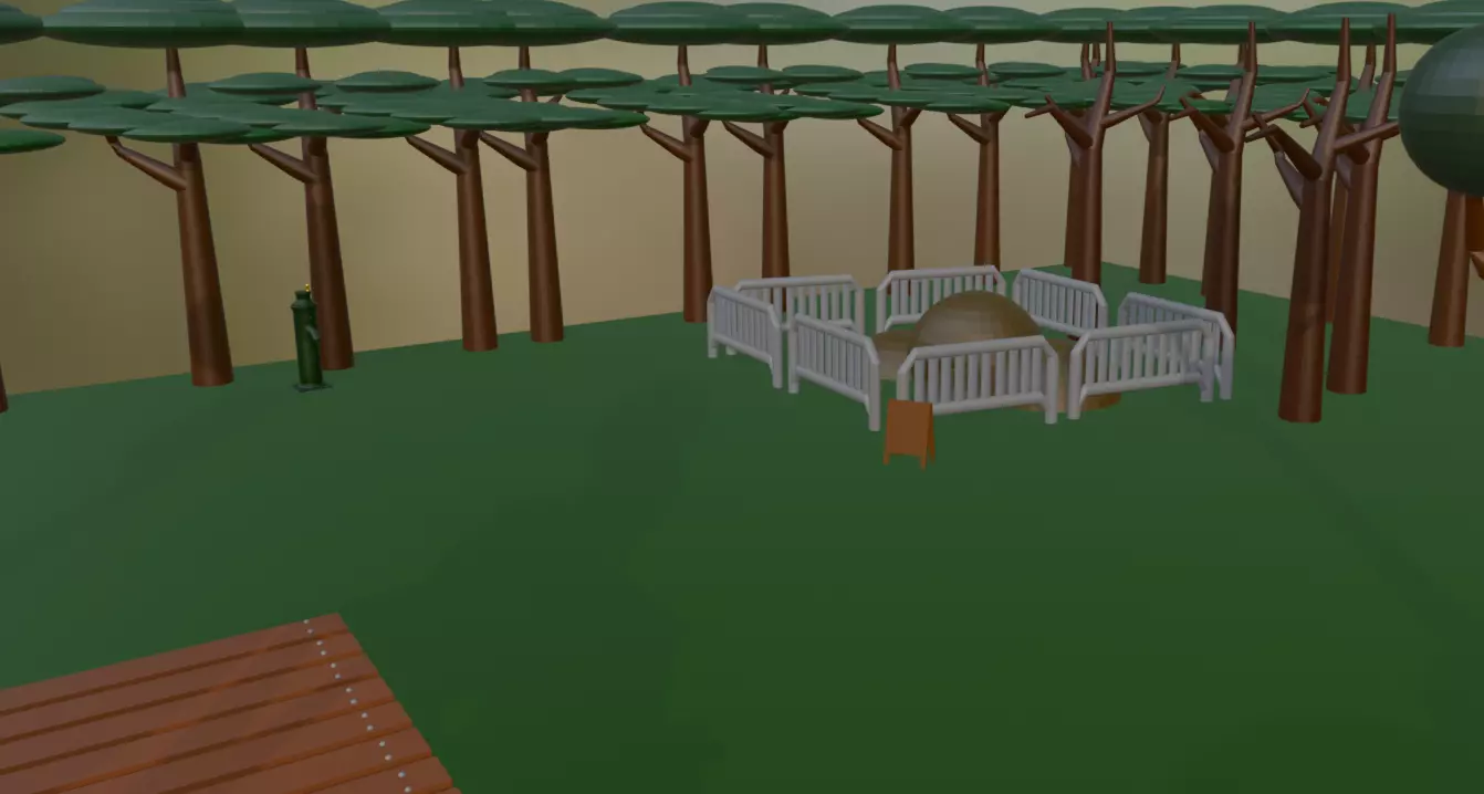 Urban Park Assets  Low Poly 3D Models 3D model_9