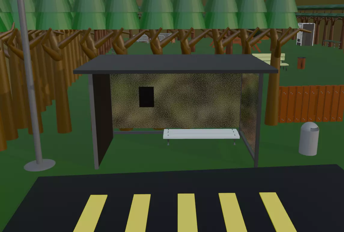 Urban Park Assets  Low Poly 3D Models 3D model_0