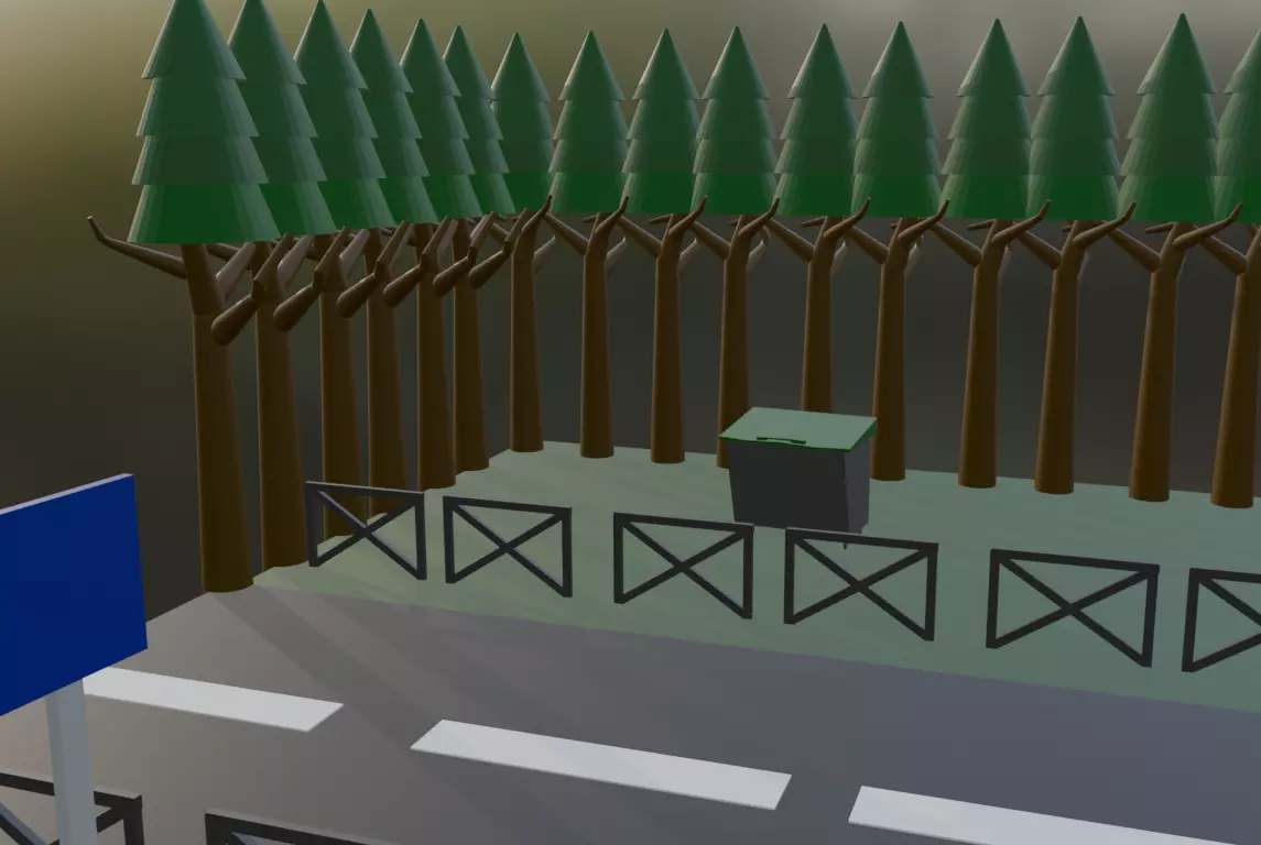 Urban Park Assets  Low Poly 3D Models 3D model_2