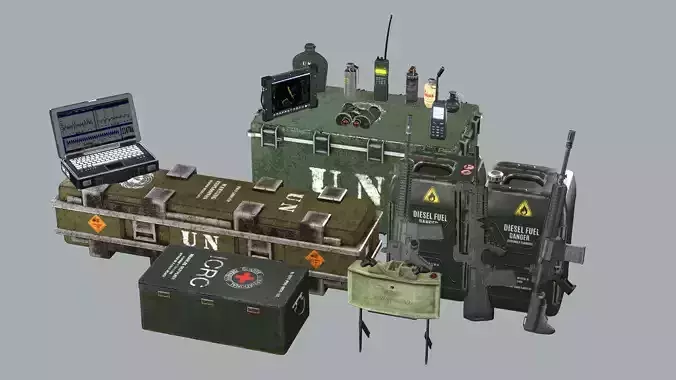 Soldier - Military Exclusive War Tools Pack 3D Model